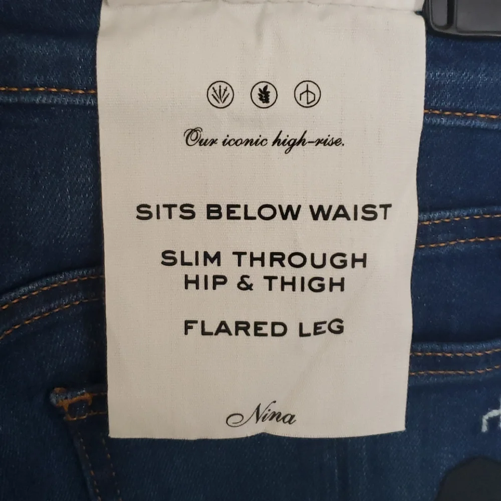 Rag & Bone Nina High-Rise Ankle Flare Jeans Weekends Size 25 NEW - Picture 11 of 17